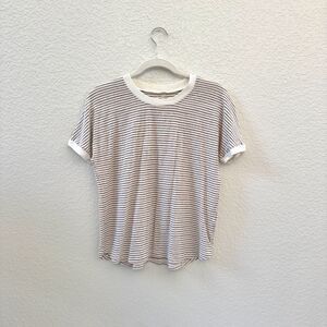 Madewell Hemp Relaxed Drapey Tee in Stripe